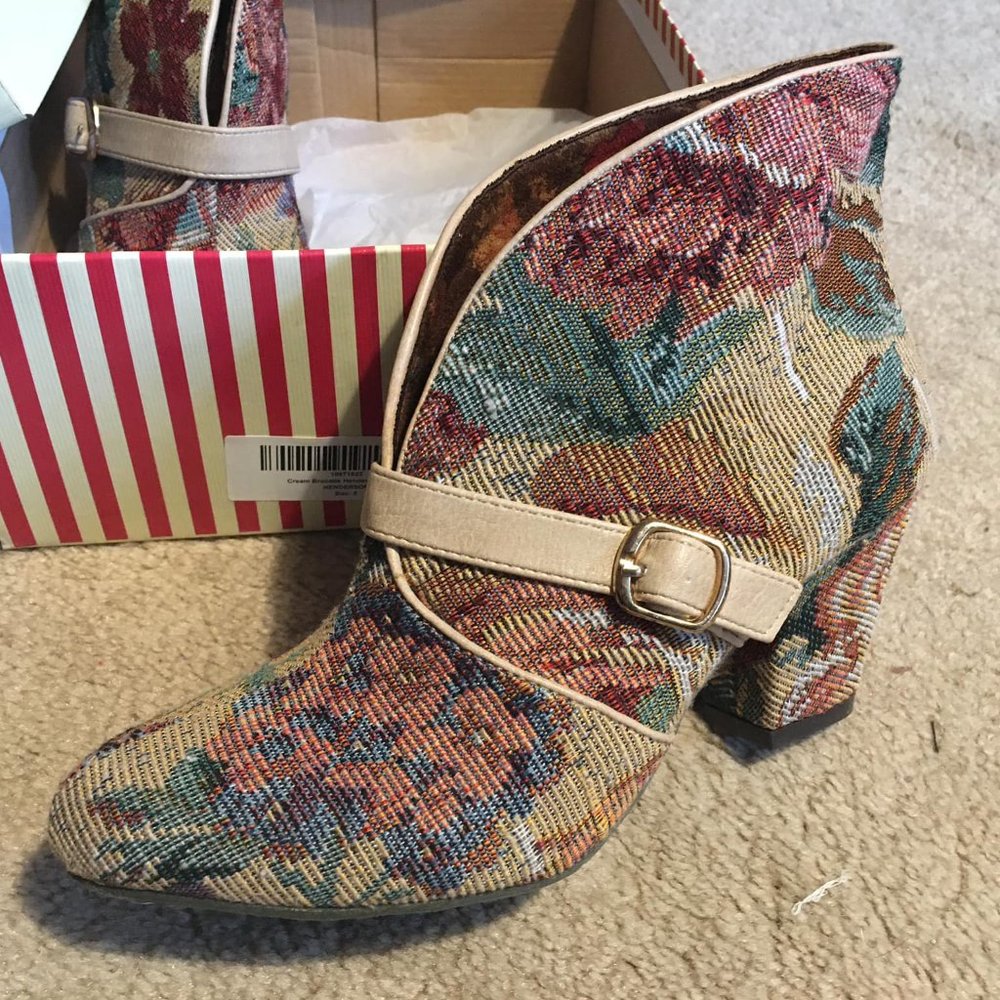 BAIT tapestry booties.  Women size 6.